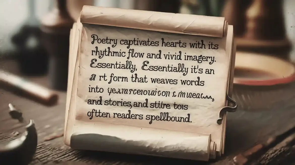 Poetry Definition: Unveiling the Art of Words